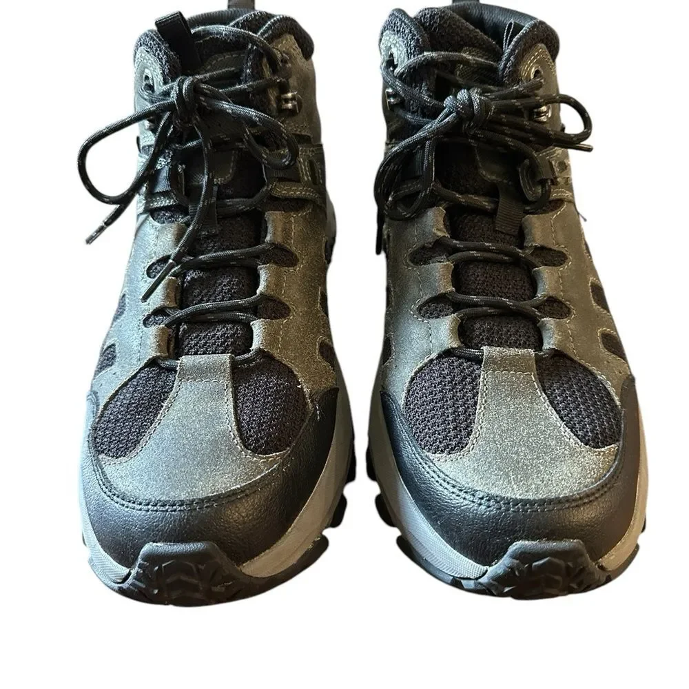 Men’s Skechers Edgemont Voxter Leather Black and Gray Hiking Boots 9